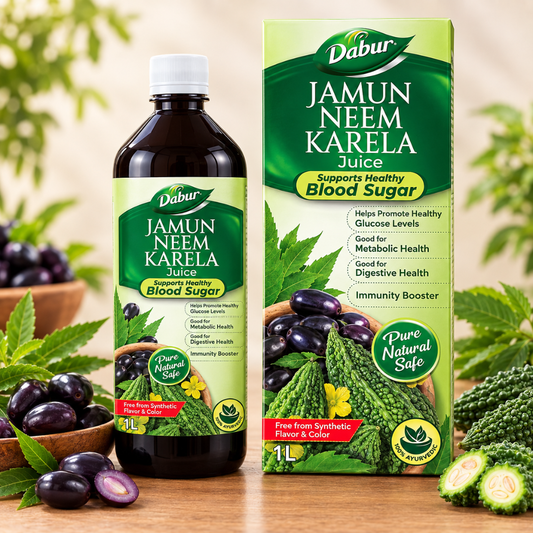 Dabur Jamun Neem Karela Juice - Natural Blood Sugar Care