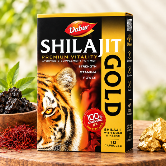Dabur Shilajit Gold - Premium Ayurvedic Vitality Booster for Men