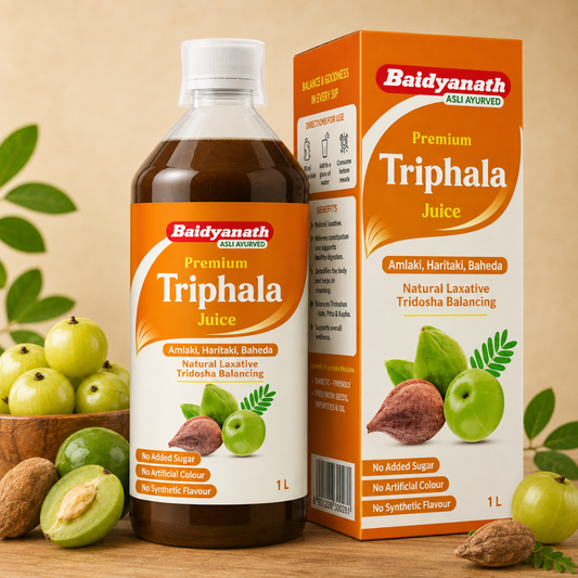 Baidyanath Triphala Juice – Herbal Cleanser for Gut Health