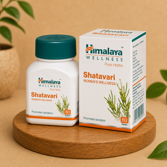 Himalaya Shatavari Tablet 60 - Herbal Supplement for Women’s Health, Hormonal Balance & Daily Wellness