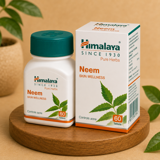 Himalaya Neem Tablet 60 - Pure Herbs for Healthy Skin & Wellness