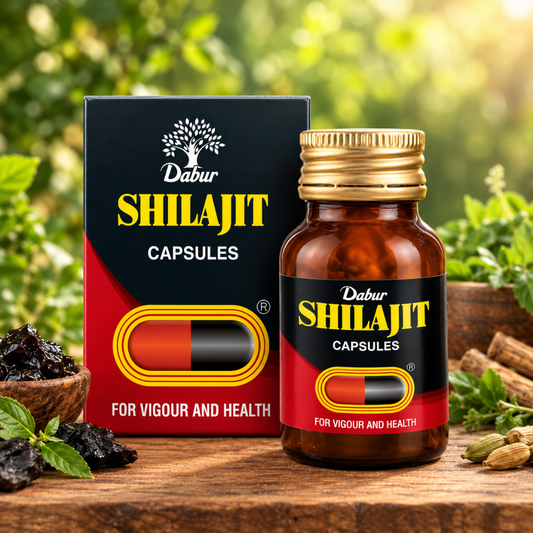 Dabur Shilajit Capsule - Herbal Energy & Men's Wellness Supplement