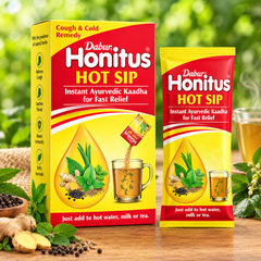 Dabur Honitus Hot Sip – Warm Ayurvedic Comfort for Cold & Cough