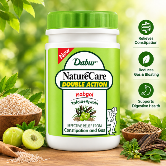 Dabur Nature Care Double Action Isabgol - Relief from Constipation & Gas