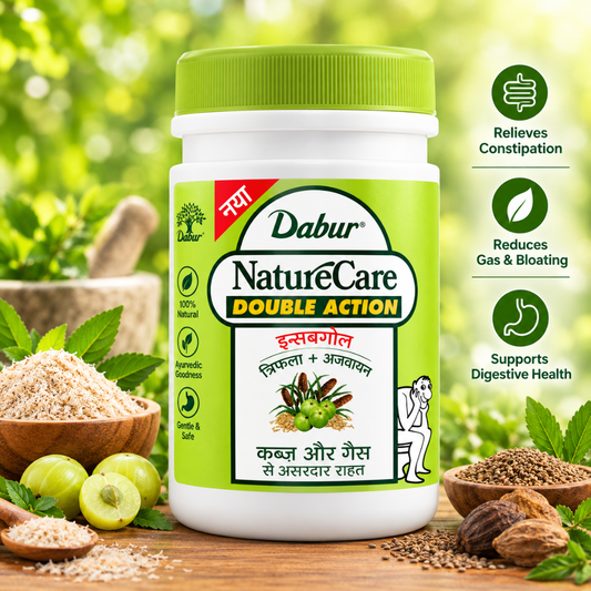 Dabur Nature Care Double Action Isabgol - Relief from Constipation & Gas