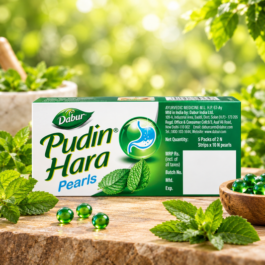 Dabur Pudin Hara Pearls (Pack of 4)–  Digestive Wellness & Freshness Support