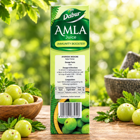 Dabur Amla Juice – Ayurvedic Juice for Immunity, Hair & Skin Health