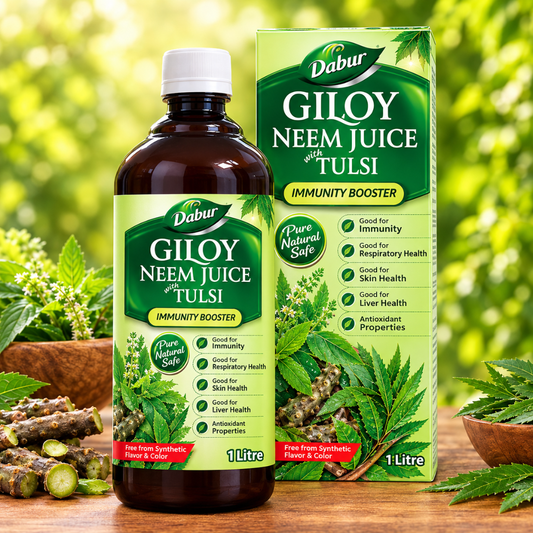 Dabur Giloy Neem Juice with Tulsi – Natural Immunity & Detox Juice
