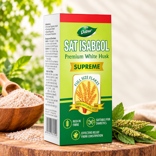 Dabur Sat Isabgol -  Natural Fiber for Constipation Relief