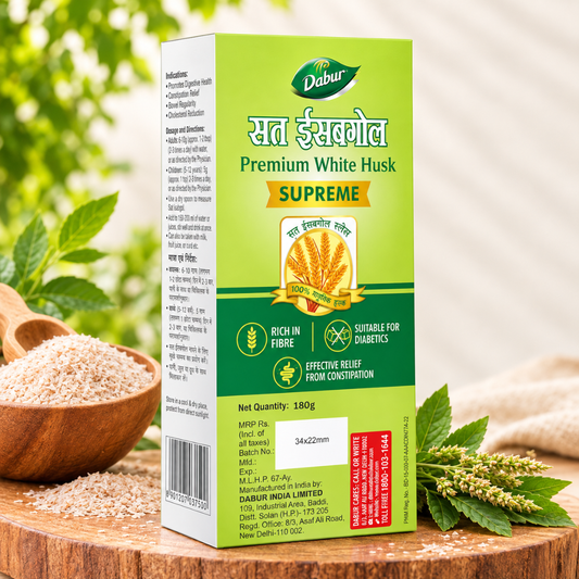 Dabur Sat Isabgol -  Natural Fiber for Constipation Relief