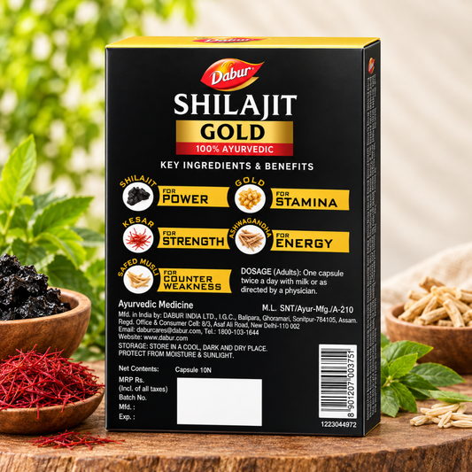 Dabur Shilajit Gold - Premium Ayurvedic Vitality Booster for Men