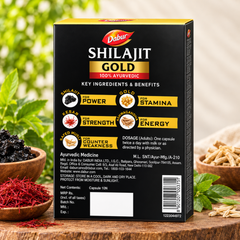 Dabur Shilajit Gold Capsule - Premium Ayurvedic Vitality Booster for Men