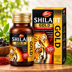 Dabur Shilajit Gold Capsule - Premium Ayurvedic Vitality Booster for Men