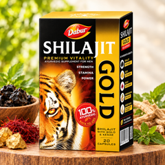 Dabur Shilajit Gold Capsule - Premium Ayurvedic Vitality Booster for Men