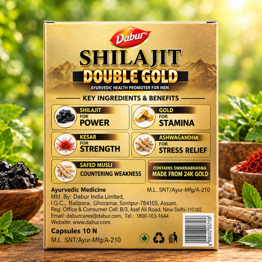 Dabur Shilajit Double Gold Capsule – For Stamina & Energy