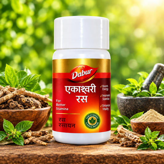Dabur Ekangavir Ras 40 Tabs | Premium Ayurvedic Herbal Product