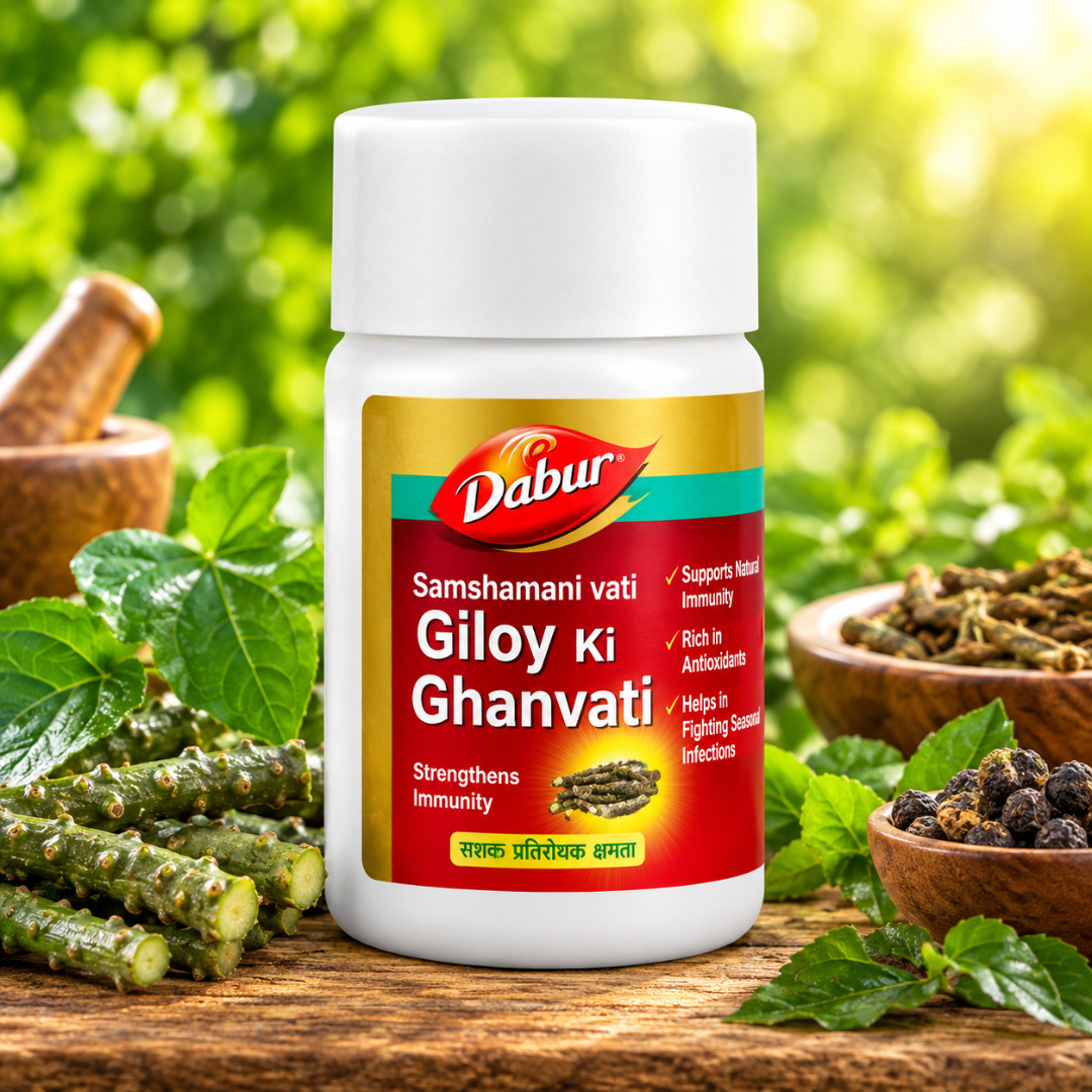 Dabur Giloy Ki Ghanvati Tablets – Natural Immunity Booster