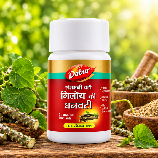 Dabur Giloy Ki Ghanvati Tablets – Natural Immunity Booster