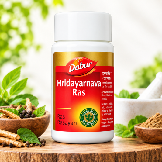 Dabur Hridayarnava Ras Tablets - Ayurvedic Cardiovascular Support