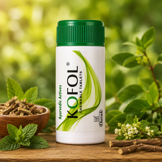 Charak Kofol Chewable Tablet - Instant Sore Throat Reliever