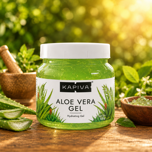 Kapiva Aloe Vera Gel - Natural Hydration & Soothing Skin Care