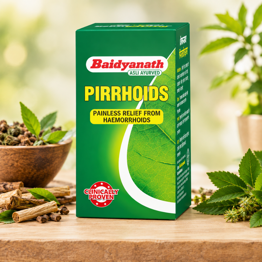 Baidyanath Pirrhoids Tablet – Ayurvedic Care for Rectal Comfort
