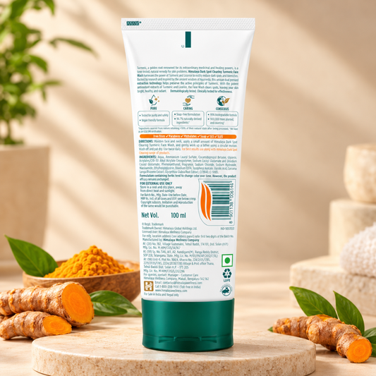 Himalaya Dark Spot Turmeric Face Wash – Boosts Radiance