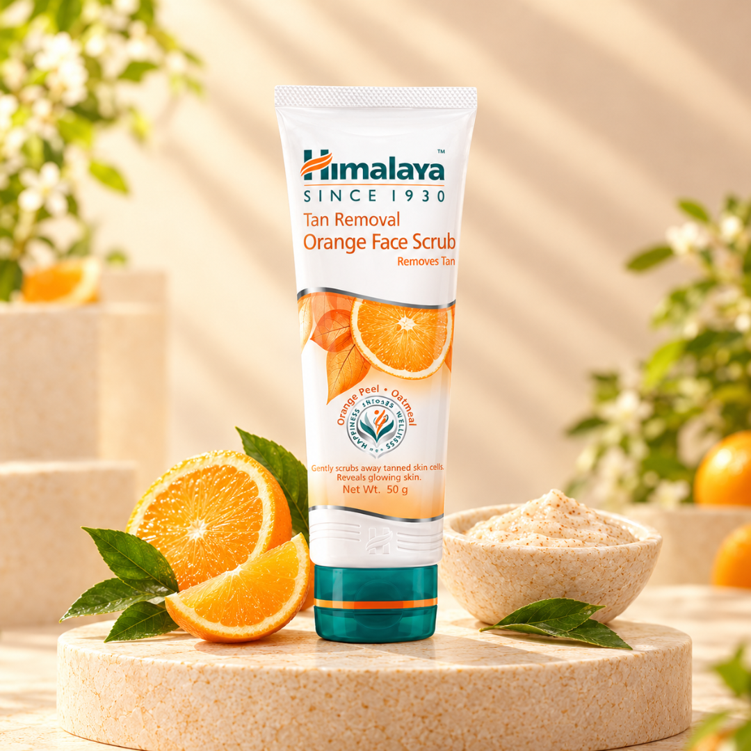Himalaya Tan Removal Orange Face Scrub - Orange Peel & Oatmeal