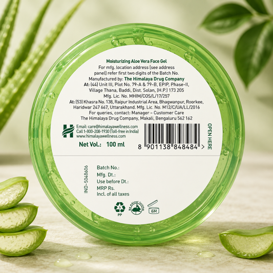 Himalaya Moisturizing Aloe Vera Face Gel - Hydrating & Soothing Care