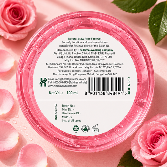 Himalaya Natural Glow Rose Face Gel - Revitalizes Dull Skin