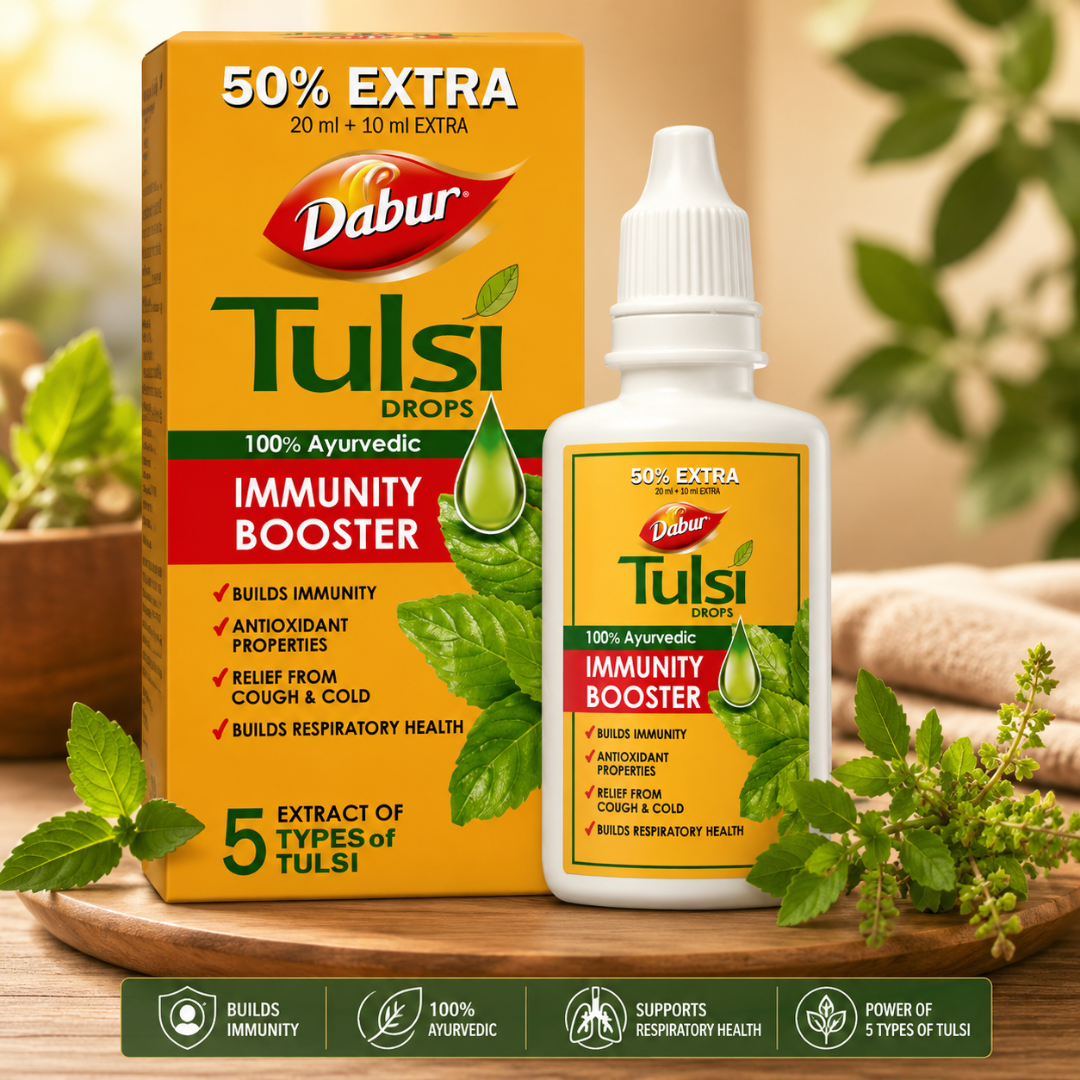 Dabur Tulsi Drop 30ml – Herbal Tulsi Drops for Daily Wellness