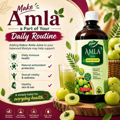 Dabur Amla Juice 1L – Ayurvedic Juice for Immunity, Hair & Skin Health