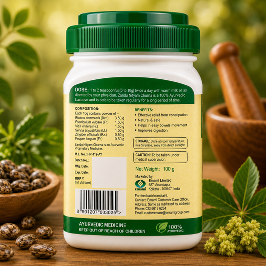 Zandu Nityam Churna - Digestive & Constipation Relief Powder