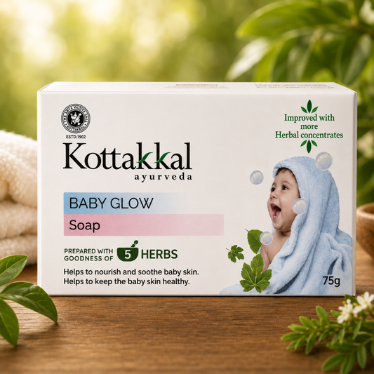 Kottakkal Baby Glow Soap – Gentle Care for Soft & Delicate Baby Skin