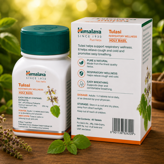 Himalaya Tulasi 60 Tablets – Natural Immunity & Respiratory Support