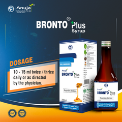 Anuja Bronto Plus Syrup (200ml) - Respiratory Wellness