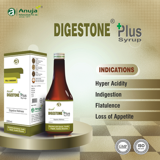 Anuja Digestone Plus Syrup (200ml)-  Digestive Wellness