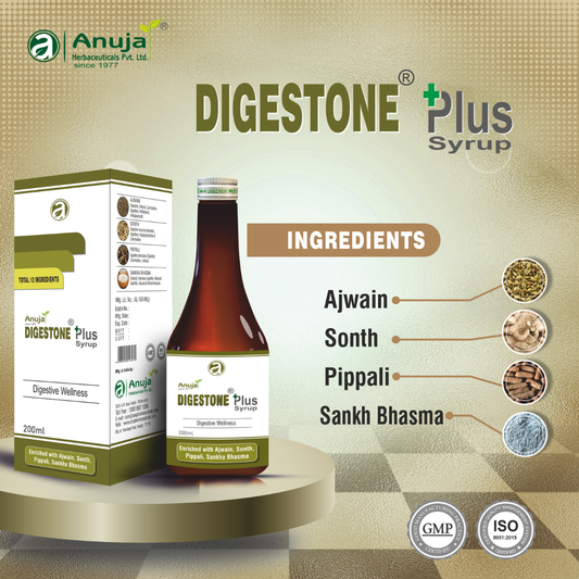 Anuja Digestone Plus Syrup (200ml)-  Digestive Wellness
