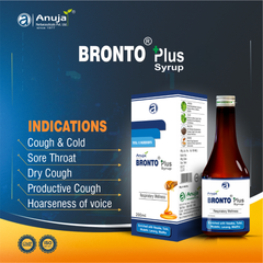 Anuja Bronto Plus Syrup (200ml) - Respiratory Wellness