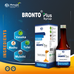 Anuja Bronto Plus Syrup (200ml) - Respiratory Wellness