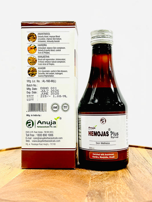 Anuja Hemojas Plus Syrup (200ml) - Respiratory Wellness