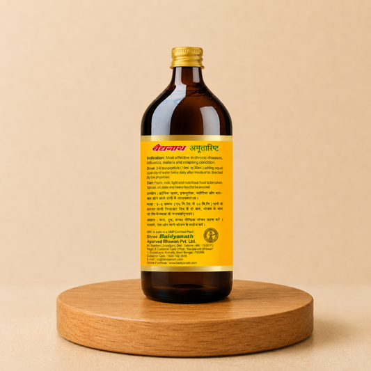 Baidyanath Amritarishta Syrup for Fever & Immunity Support