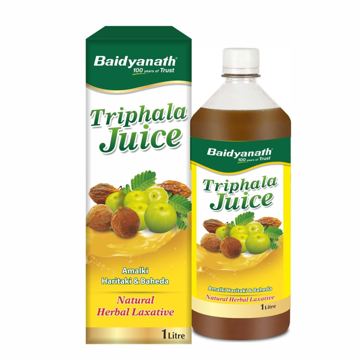 Baidyanath Triphala Juice – Herbal Cleanser for Gut Health